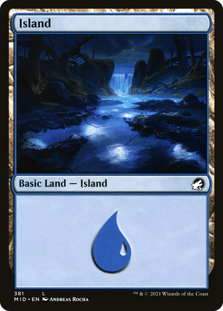 Island (381) [Innistrad: Midnight Hunt] Foil