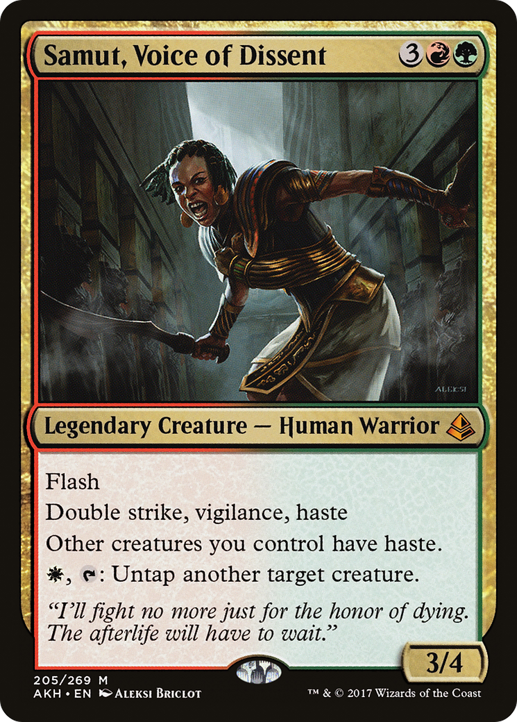 Samut, Voice of Dissent [Amonkhet] Foil