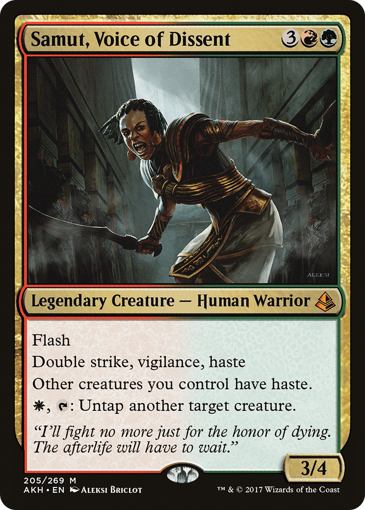 Samut, Voice of Dissent [Amonkhet] Foil