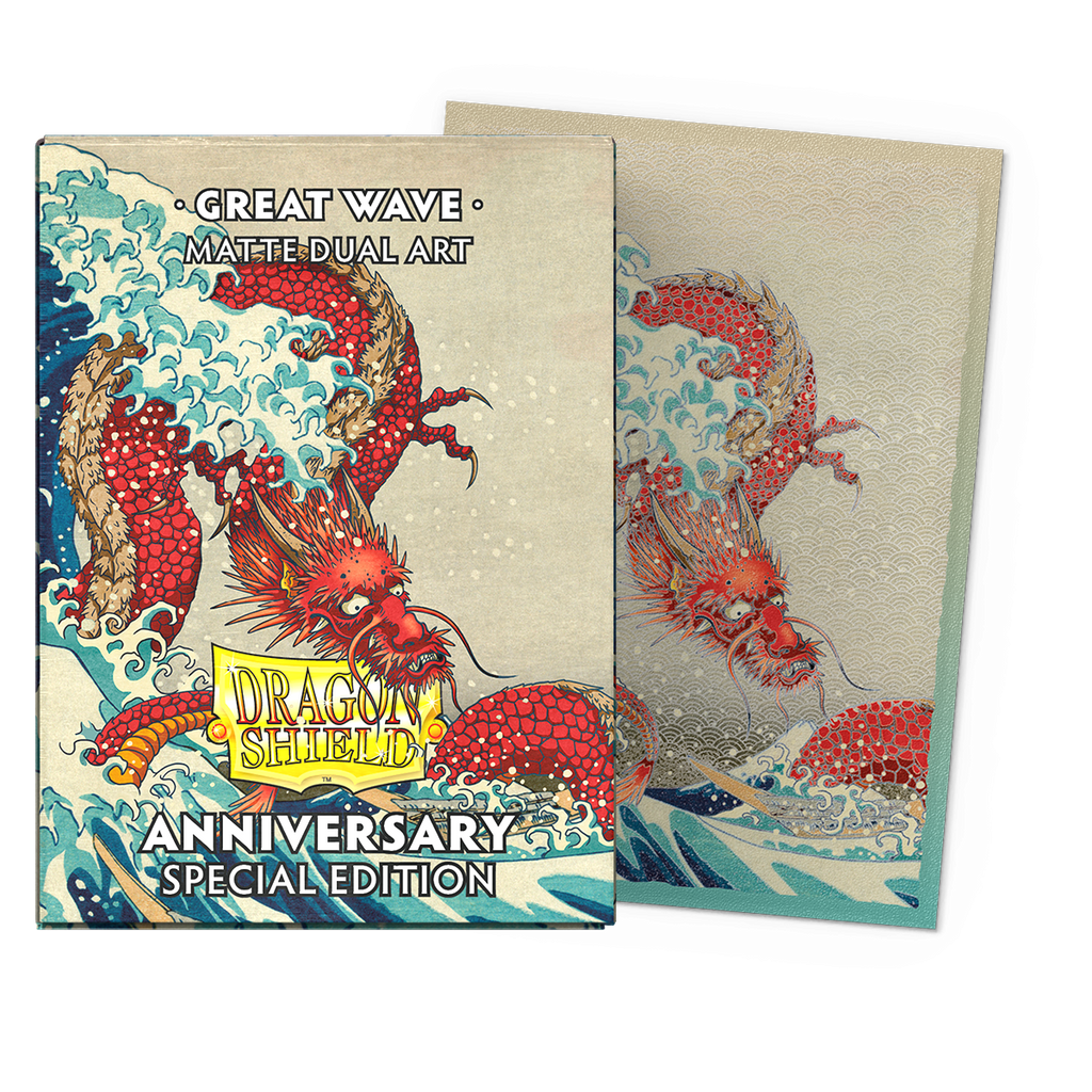 Dragon Shield | Standard Size Sleeves | 100ct | Great Wave: 25th Anniversary Edition (Art Dual Matte)