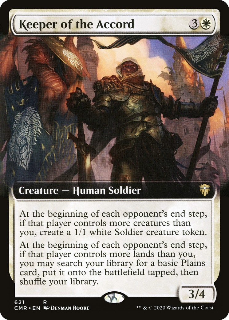 Keeper of the Accord (Extended Art) [Commander Legends] Foil