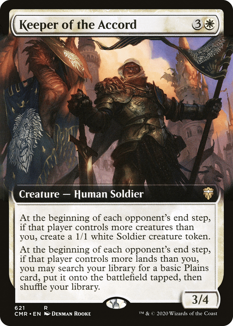 Keeper of the Accord (Extended Art) [Commander Legends] Foil