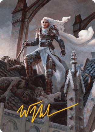 Thalia, Heretic Cathar Art Card (Gold-Stamped Signature) (-002) [Innistrad Remastered]