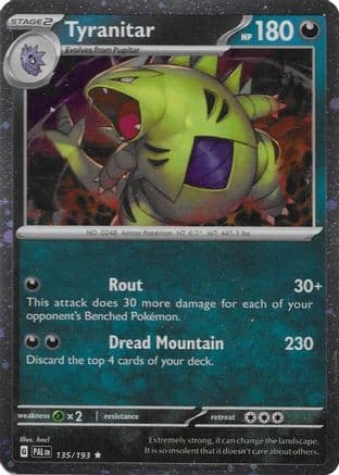 Tyranitar (Cosmo Foil) 135/193  - Holofoil Miscellaneous Cards & Products - Promo