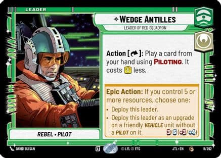 Wedge Antilles - Leader of Red Squadron |  (008/262)  [Jump to Lightspeed]