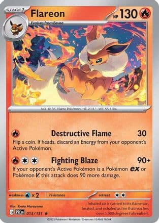 Flareon 013- SV Prismatic Evolutions
