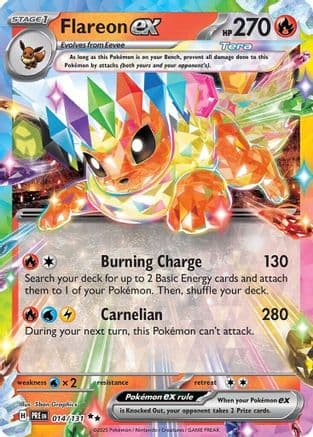 Flareon ex - 014/131 | Holofoil (14)  [SV Prismatic Evolutions]