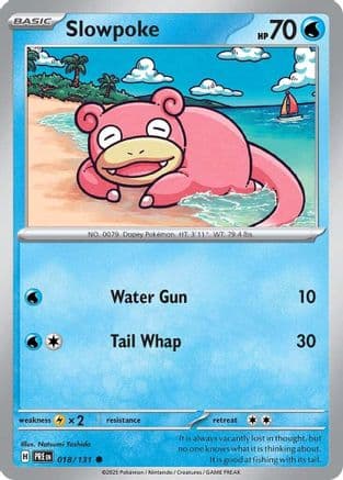 Slowpoke 018- SV Prismatic Evolutions Reverse Holofoil