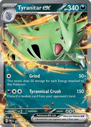 Tyranitar ex 064- SV Prismatic Evolutions Holofoil