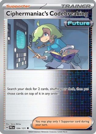 Ciphermaniac's Codebreaking 104- SV Prismatic Evolutions Reverse Holofoil