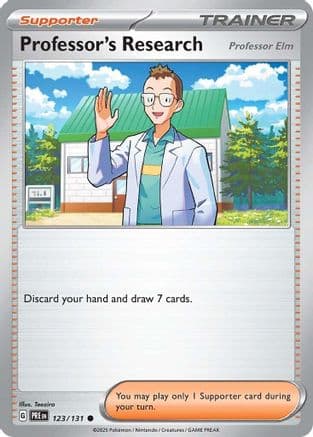 Professor's Research [Professor Elm] 123- SV Prismatic Evolutions Reverse Holofoil