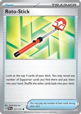 Roto-Stick 127- SV Prismatic Evolutions Reverse Holofoil