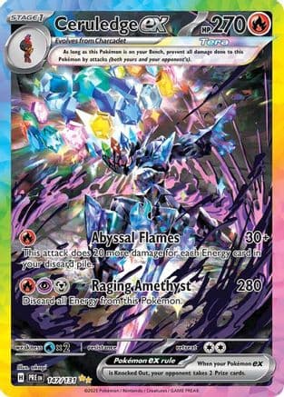 Ceruledge ex 147- SV Prismatic Evolutions Holofoil
