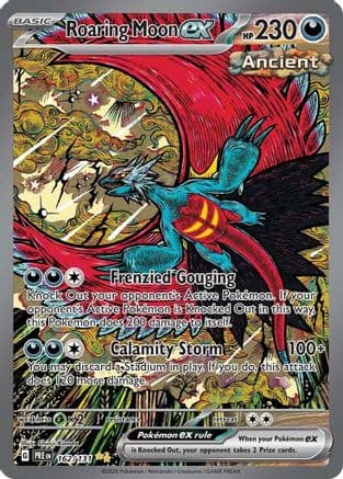 Roaring Moon ex 162- SV Prismatic Evolutions Holofoil