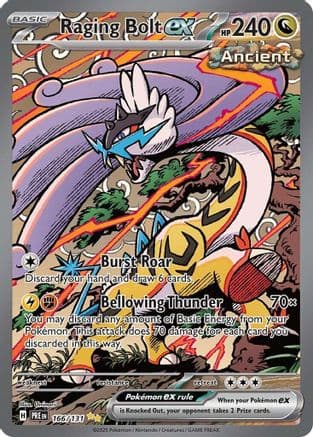 Raging Bolt ex 166- SV Prismatic Evolutions Holofoil
