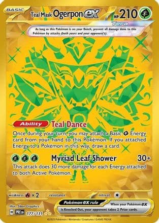 Teal Mask Ogerpon ex 177/131 - SV Prismatic Evolutions Holofoil