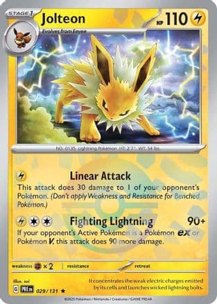 Jolteon (Poke Ball Pattern) 029- SV Prismatic Evolutions Holofoil