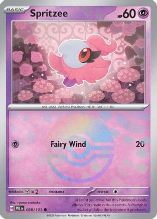 Spritzee (Poke Ball Pattern) 038- SV Prismatic Evolutions Holofoil