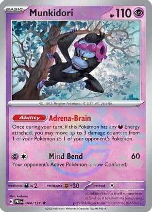 Munkidori (Poke Ball Pattern) 044- SV Prismatic Evolutions Holofoil