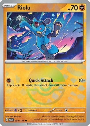 Riolu (Poke Ball Pattern) 050- SV Prismatic Evolutions Holofoil