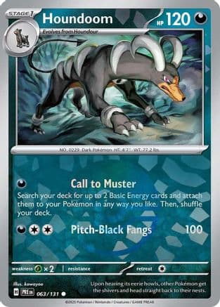 Houndoom (Poke Ball Pattern) 063- SV Prismatic Evolutions Holofoil