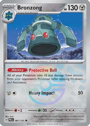 Bronzong (Poke Ball Pattern) 067- SV Prismatic Evolutions Holofoil