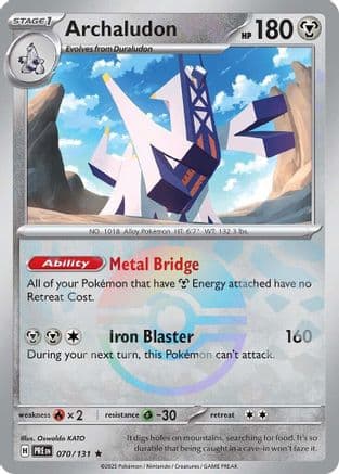 Archaludon (Poke Ball Pattern) 070- SV Prismatic Evolutions Holofoil
