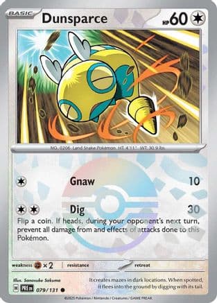 Dunsparce (Poke Ball Pattern) 079- SV Prismatic Evolutions Holofoil