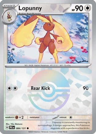 Lopunny (Poke Ball Pattern) 084- SV Prismatic Evolutions Holofoil