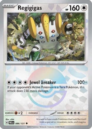Regigigas (Poke Ball Pattern) 086- SV Prismatic Evolutions Holofoil