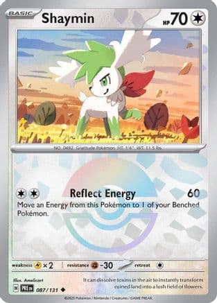 Shaymin (Poke Ball Pattern) 087- SV Prismatic Evolutions Holofoil