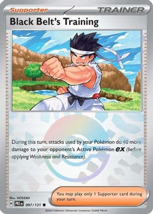Black Belt's Training (Poke Ball Pattern) 097/131 - SV Prismatic Evolutions Holofoil