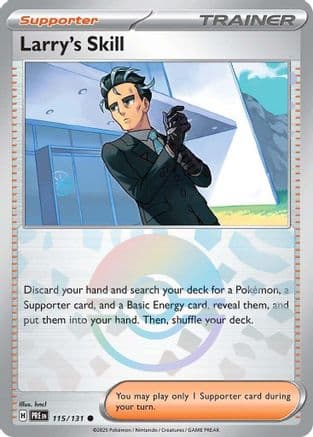 Larry's Skill (Poke Ball Pattern) 115/131 - SV Prismatic Evolutions Holofoil