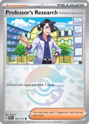 Professor's Research [Professor Sycamore] (Poke Ball Pattern) 125- SV Prismatic Evolutions Holofoil