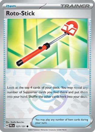 Roto-Stick (Poke Ball Pattern) 127- SV Prismatic Evolutions Holofoil