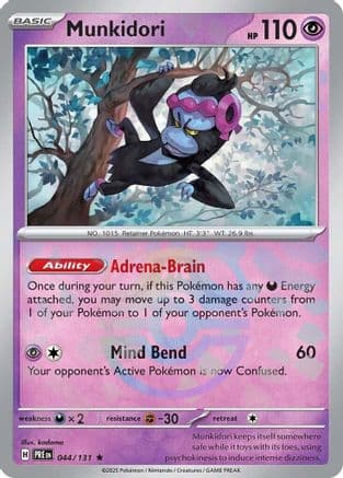 Munkidori (Master Ball Pattern) 044- SV Prismatic Evolutions Holofoil