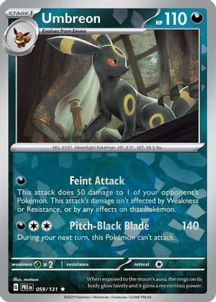 Umbreon (Master Ball Pattern) 059- SV Prismatic Evolutions Holofoil