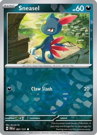 Sneasel (Master Ball Pattern) 061- SV Prismatic Evolutions Holofoil