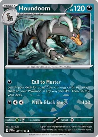 Houndoom (Master Ball Pattern) 063- SV Prismatic Evolutions Holofoil