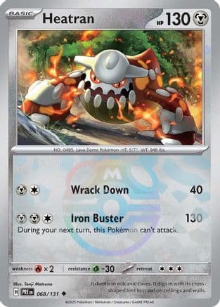 Heatran (Master Ball Pattern) 068- SV Prismatic Evolutions Holofoil