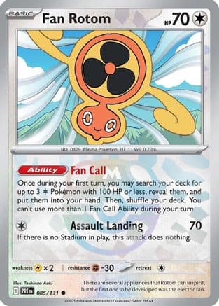 Fan Rotom (Master Ball Pattern) 085- SV Prismatic Evolutions Holofoil