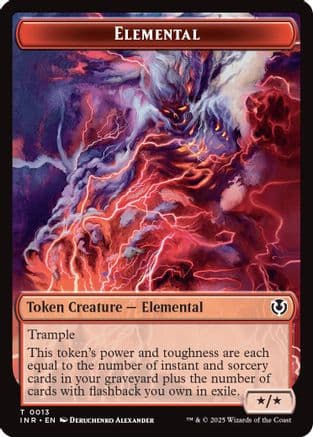 Elemental // Human (0014) Double-Sided Token (-13 // 14) [Innistrad Remastered]