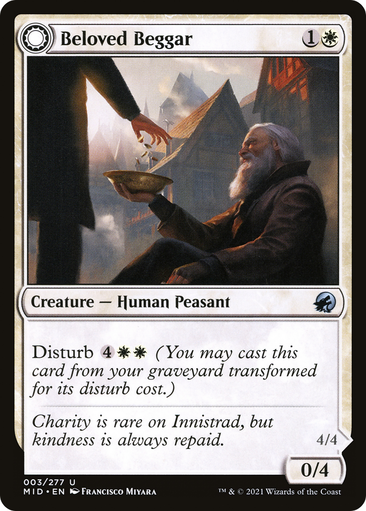Beloved Beggar // Generous Soul [Innistrad: Midnight Hunt] Foil