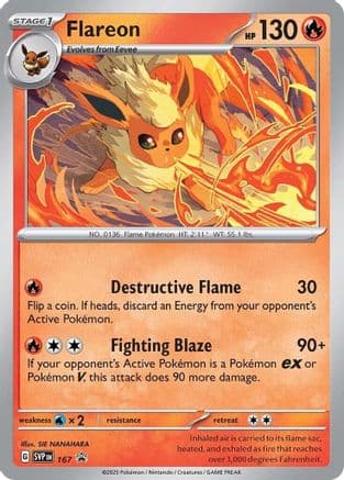 Flareon (Cosmos Holo) 167- SV Scarlet & Violet Promo Cards Holofoil