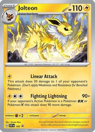 Jolteon 169- SV Scarlet & Violet Promo Cards Holofoil