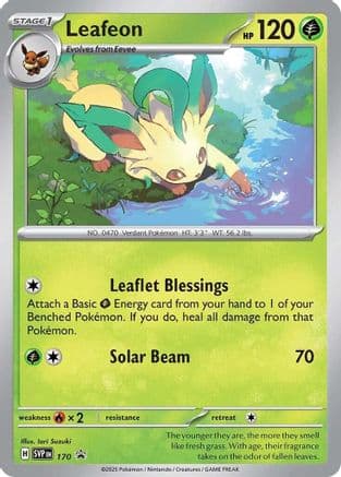 Leafeon (Cosmos Holo) 170- SV Scarlet & Violet Promo Cards Holofoil