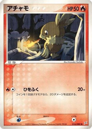 Torchic (016/080) (Japanese) - Magma VS Aqua Two Ambitions 1st Edition
