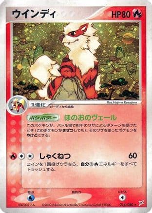 Arcanine (014/080) (Japanese) - Magma VS Aqua Two Ambitions 1st Edition Holofoil