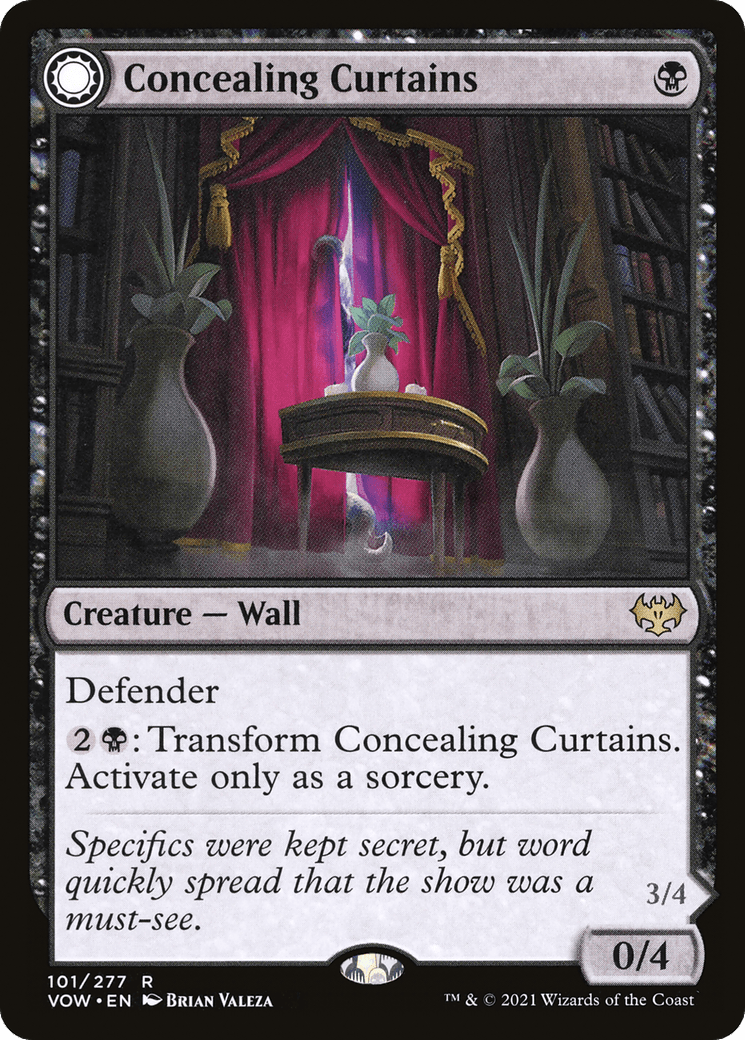 Concealing Curtains // Revealing Eye [Innistrad: Crimson Vow] Foil