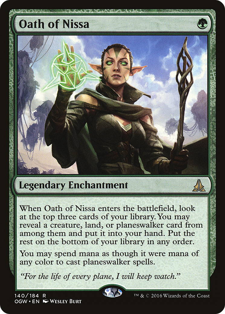 Oath of Nissa [Oath of the Gatewatch] Foil